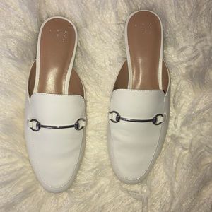 White Slip On Loafers